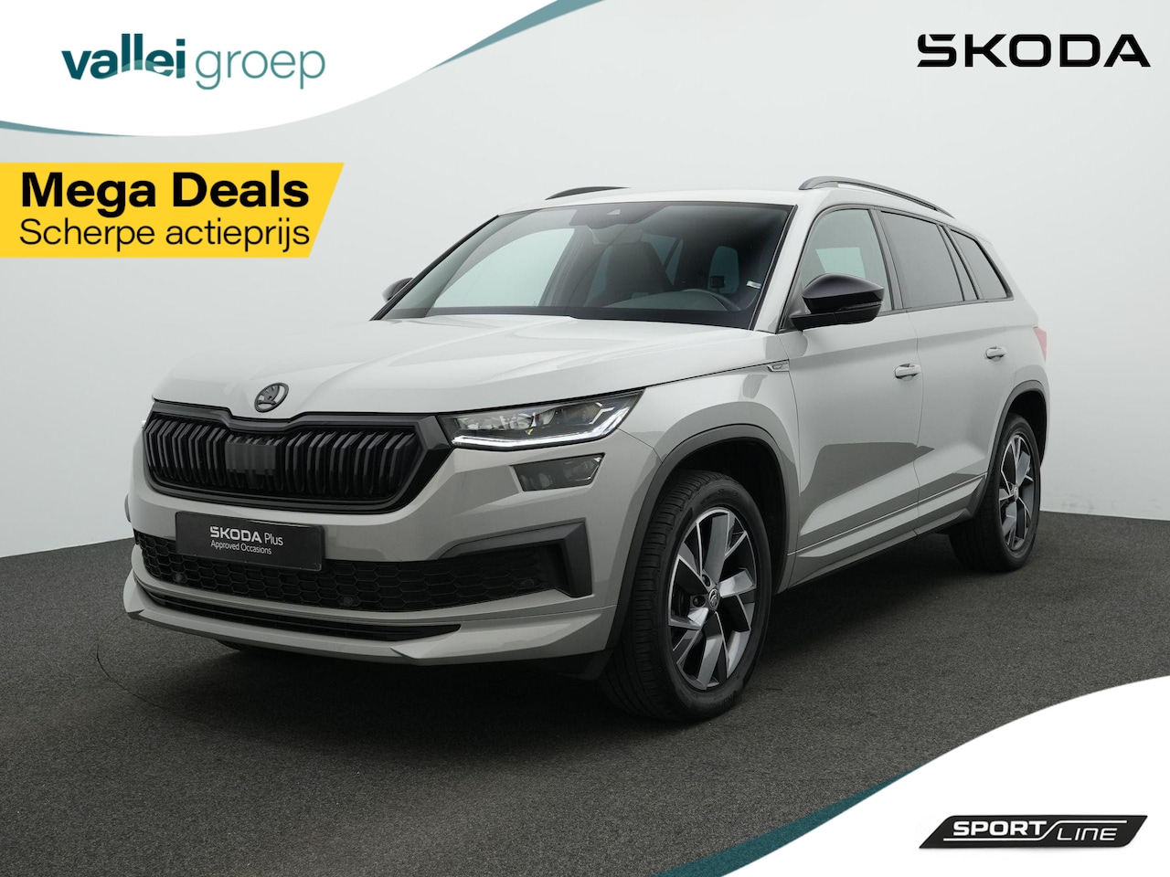 Skoda Kodiaq - 1.5 TSI 150 pk DSG Sportline Business | Geheugenstoel | Leder/alcantara | Matrix LED | Ach - AutoWereld.nl