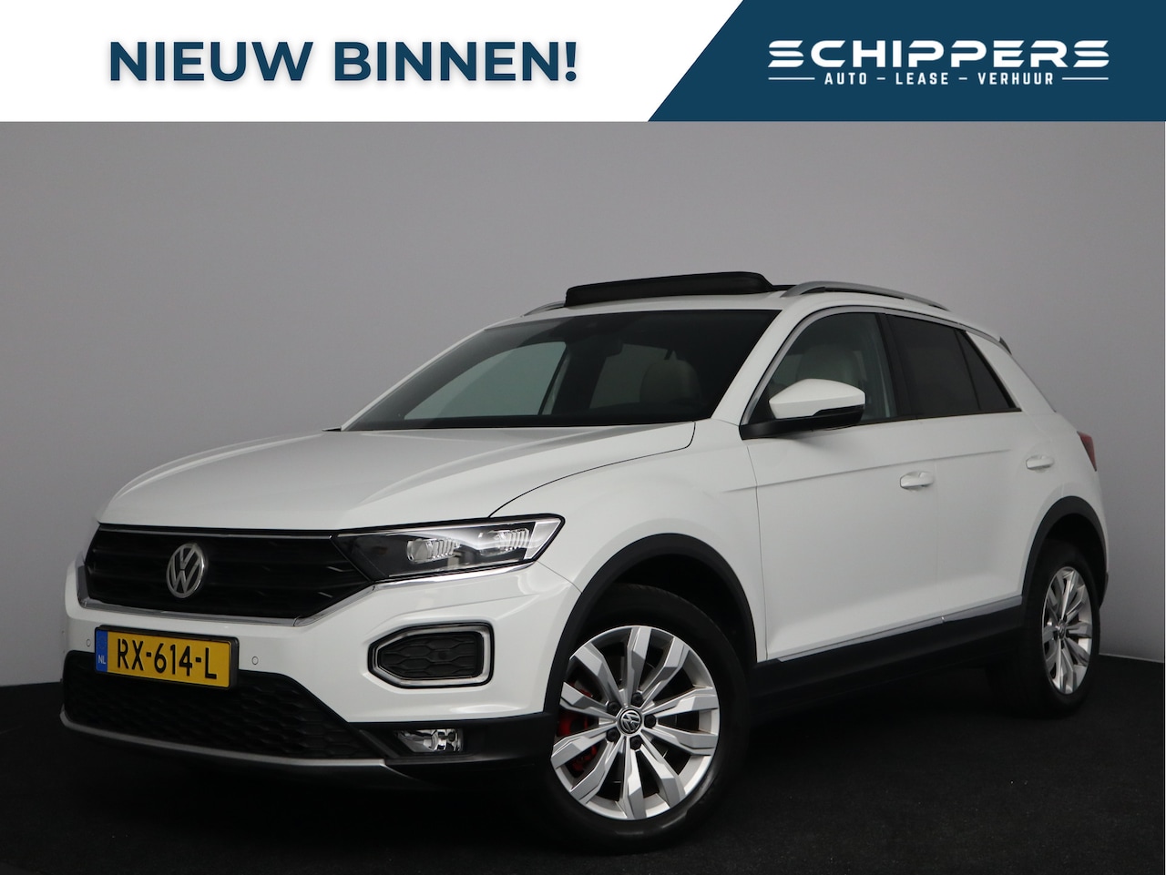 Volkswagen T-Roc - 1.5 TSI Sport 150pk | Glazen schuif-kanteldak | Leer | Navigatie | LED - AutoWereld.nl