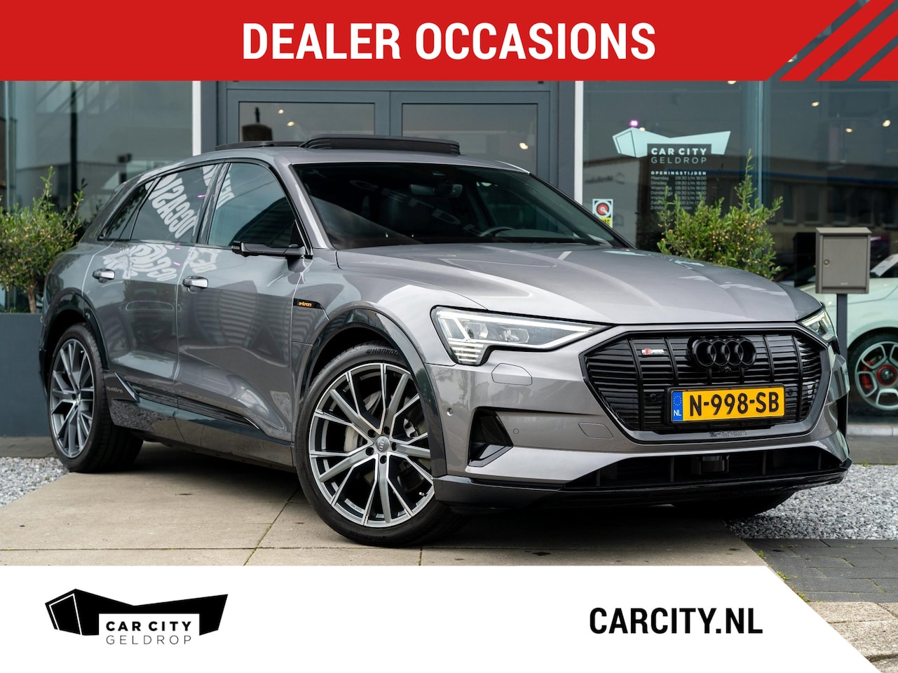 Audi e-tron - 55 quattro advanced S-line / SOH 96% / Pano / Leder / 360 / 22'' - AutoWereld.nl