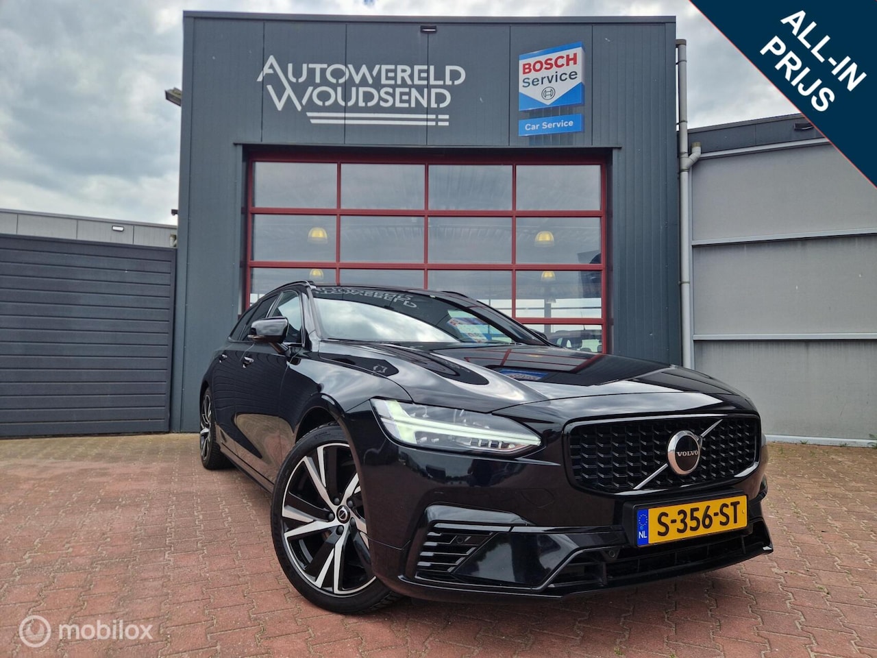 Volvo V90 - 2.0 T6 Plug-in hybrid AWD Ultimate Dark 12MND BOVAG GAR|NAVI|ACC|EL. TREKHAAK|CAMERA|LEDER - AutoWereld.nl