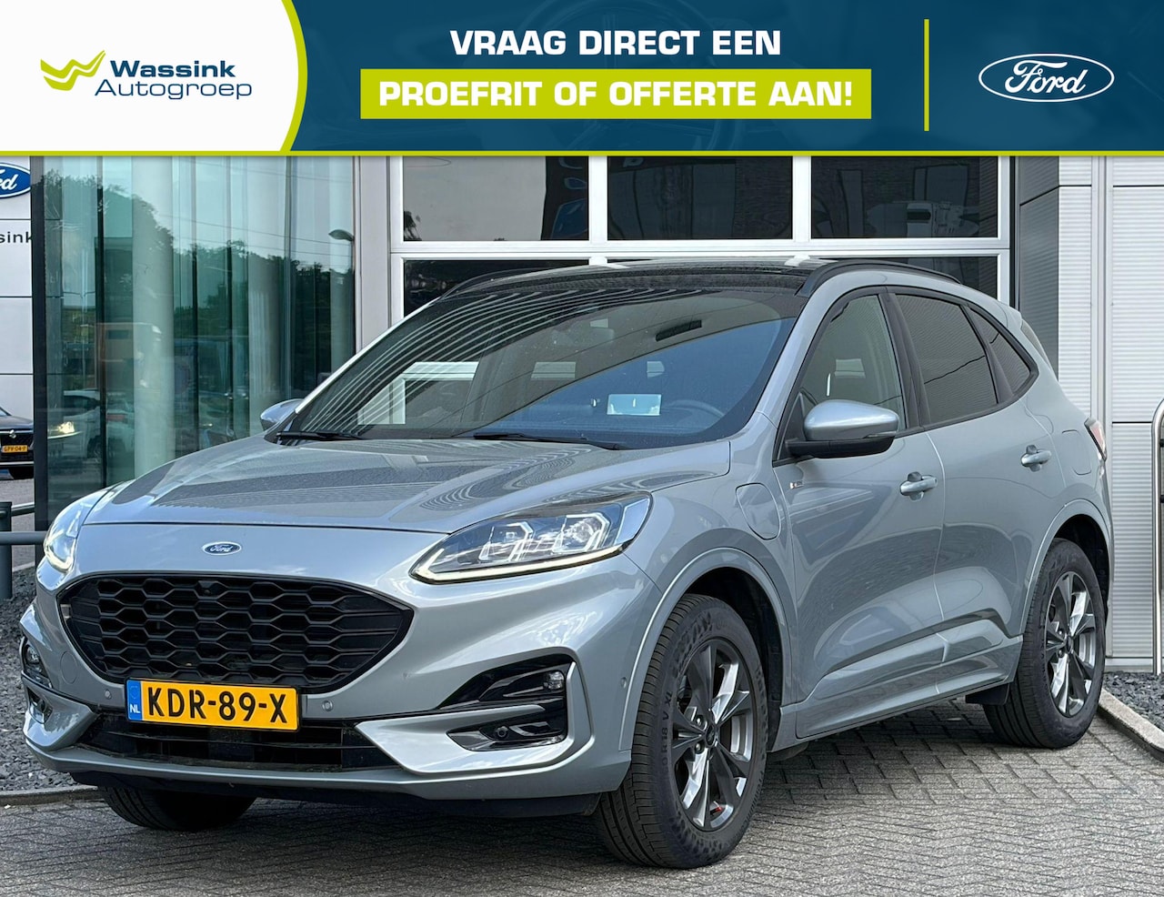 Ford Kuga - 2.5 PHEV St line X Trekhaak | Navigatie | elektrische stoel | Winterpack | Electrische ach - AutoWereld.nl