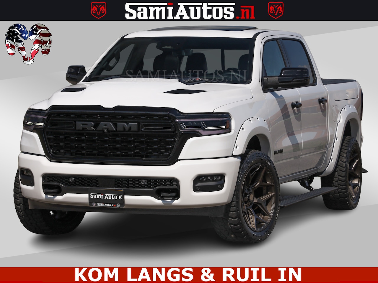 Dodge Ram Pick Up - LIMITED H.O 540PK 706Nm | Massage + Full Option | De Meest Luxe en Volle in zijn Klasse | - AutoWereld.nl