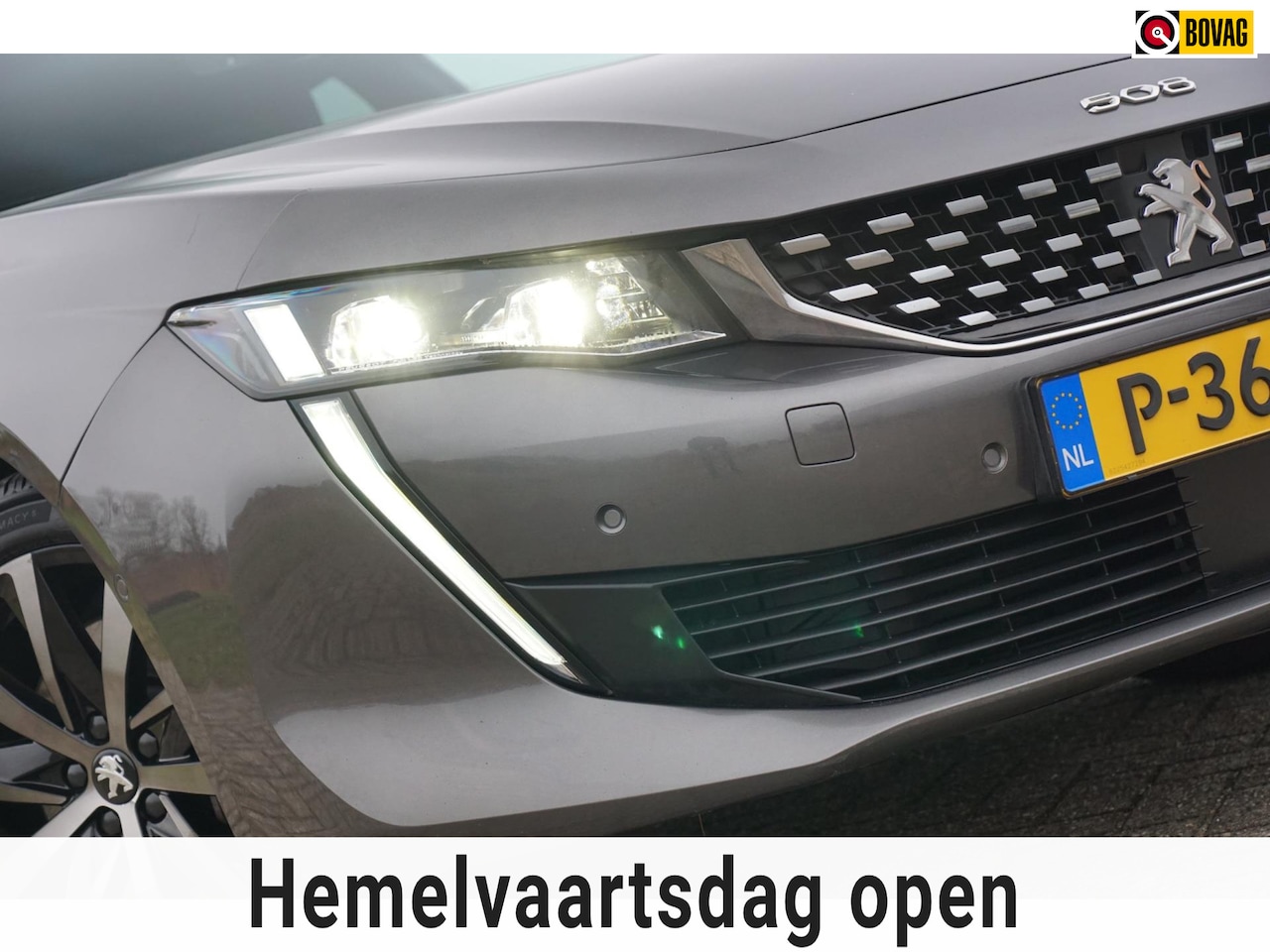 Peugeot 508 SW - 1.6 HYbrid 225pk GT Line - Gris Platinium - Camera/Carplay/Drive-assist - AutoWereld.nl