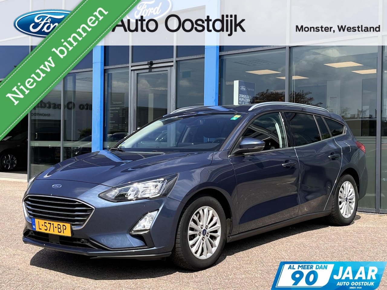 Ford Focus Wagon - 1.0 EcoBoost Hybrid Titanium X 125PK Cruise Camera Elek. Achterklep Navi Parkeersensoren K - AutoWereld.nl