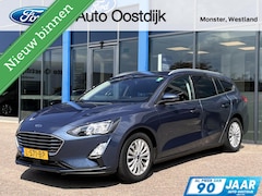 Ford Focus Wagon - 1.0 EcoBoost Hybrid Titanium X 125PK Cruise Camera Elek. Achterklep Navi Parkeersensoren K