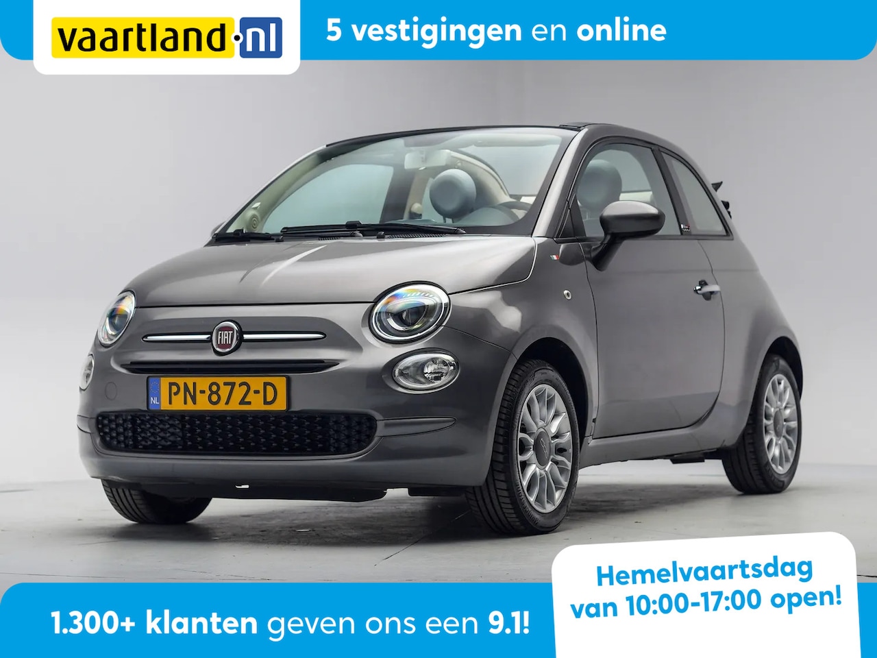Fiat 500 - 1.0 TwinAir Pop [ Airco El.cabriokap Audio af-fabriek ] - AutoWereld.nl