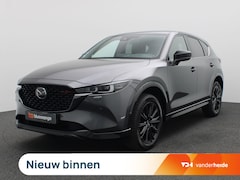 Mazda CX-5 - 2.0 e-SkyActiv-G M Hybrid 165 Homura 165PK Trekhaak, 360gr. Camera, 19" LM Velgen, Side As