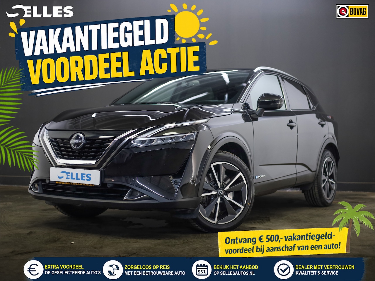Nissan Qashqai - 1.5 e-Power Tekna | Stuur en Stoelverwarming | Adaptive cruisecontrol | Panorama dak | 360 - AutoWereld.nl