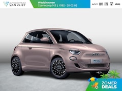 Fiat 500e - 3+1 La Prima 42 kWh | 17% Bijtelling | Clima | Cruise | Leder | 17" | Priv Glass | Winter