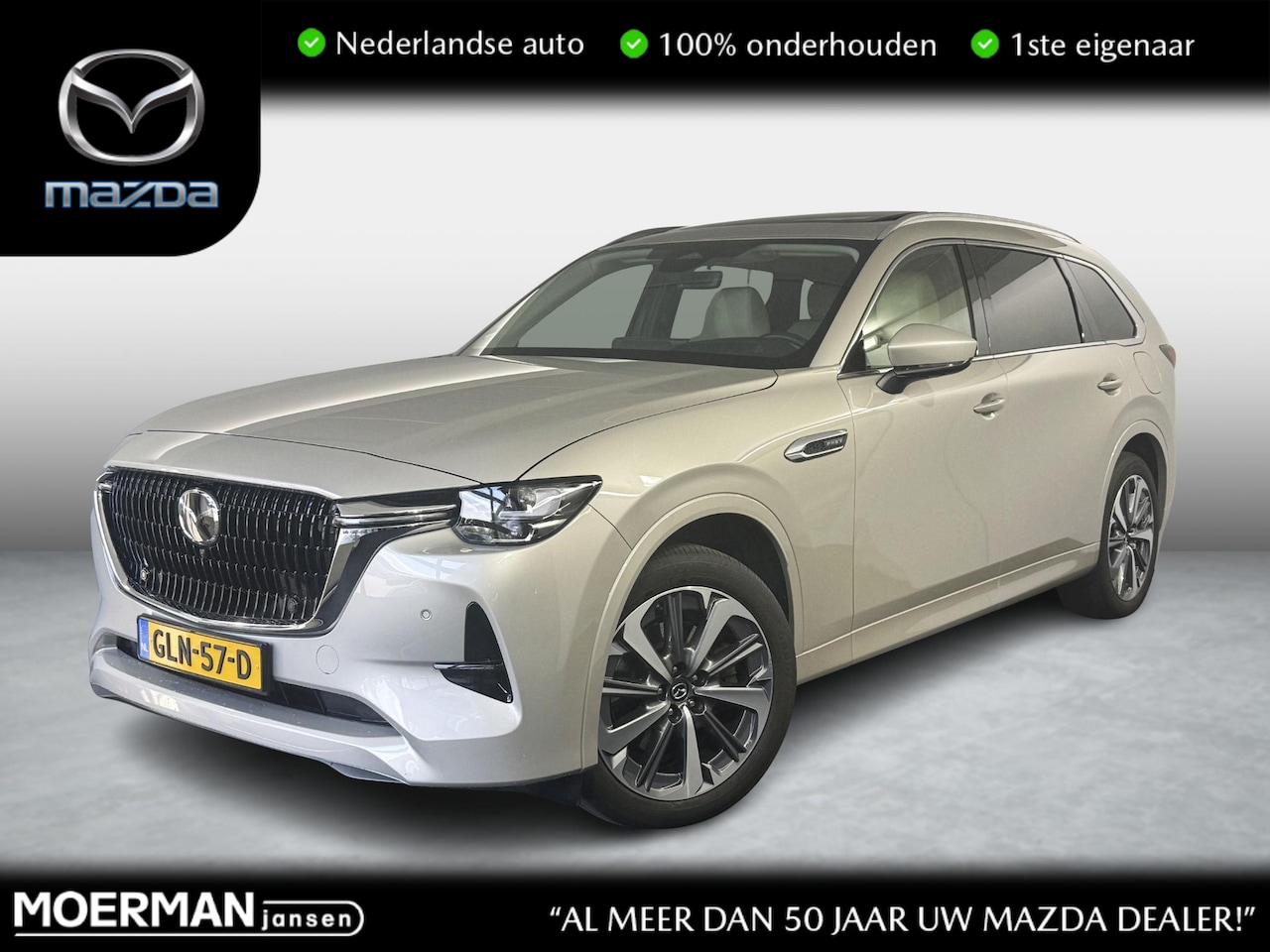 Mazda CX-80 - 2.5 e-SkyActiv PHEV Takumi Plus 6p. / NL auto / Trekhaak / 6-persoons / Plug-In Hybride - AutoWereld.nl