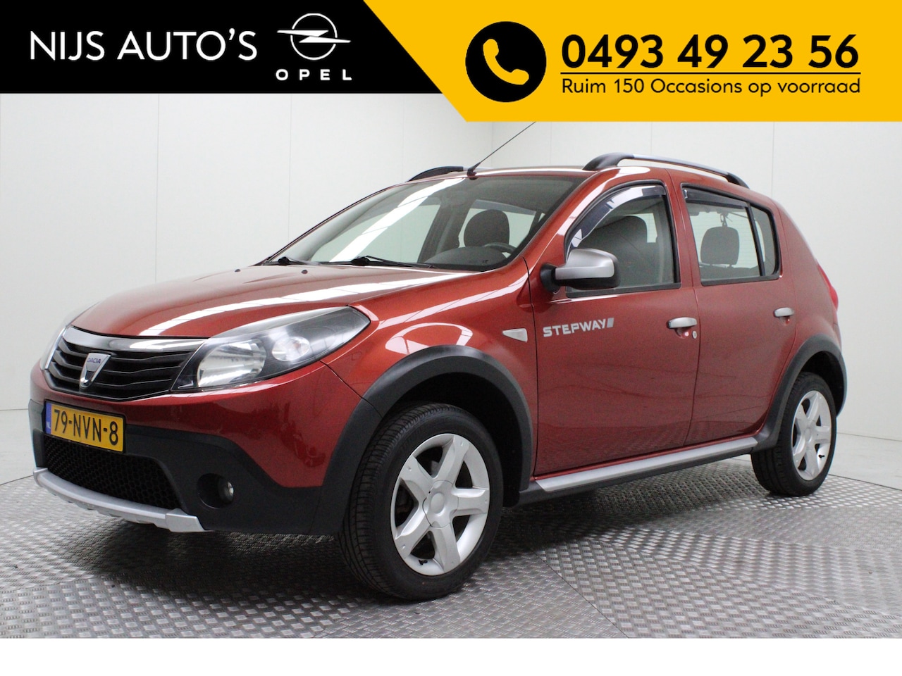 Dacia Sandero Stepway - 1.6 | LPG | trekhaak | radio cd | 4 velgen met winterbanden | centrale deurvergrendeling m - AutoWereld.nl