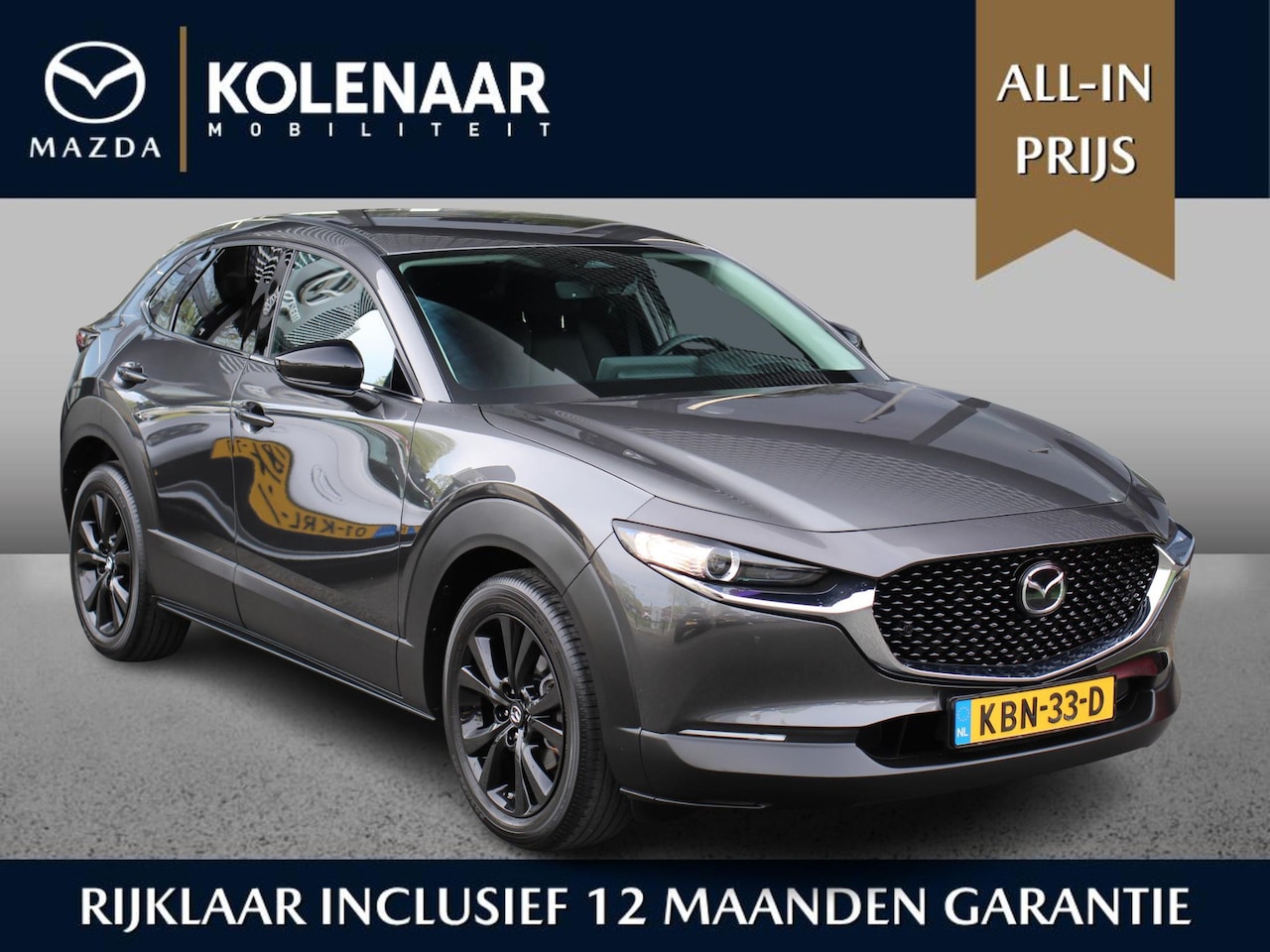 Mazda CX-30 - Homura 2.5 automaat e-Sky-G 140pk /Dealeronderhouden/Navi/HUD/Keyless/Airco/CarPlay/18inch - AutoWereld.nl