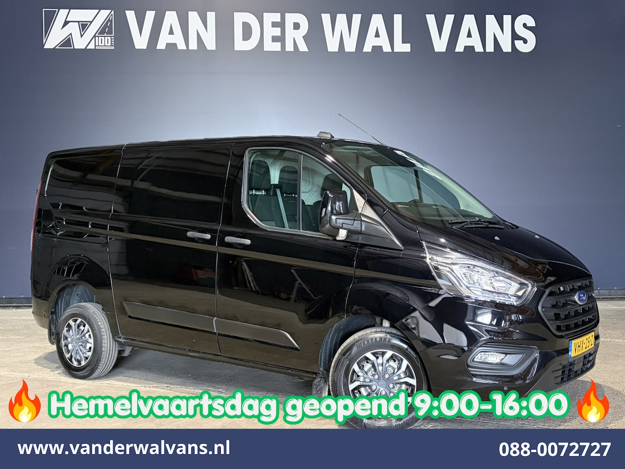 Ford Transit Custom - 2.0 TDCI 130pk L1H1 Euro6 Airco | LED | 2500kg Trekhaak | Cruisecontrol | Verwarmde voorru - AutoWereld.nl