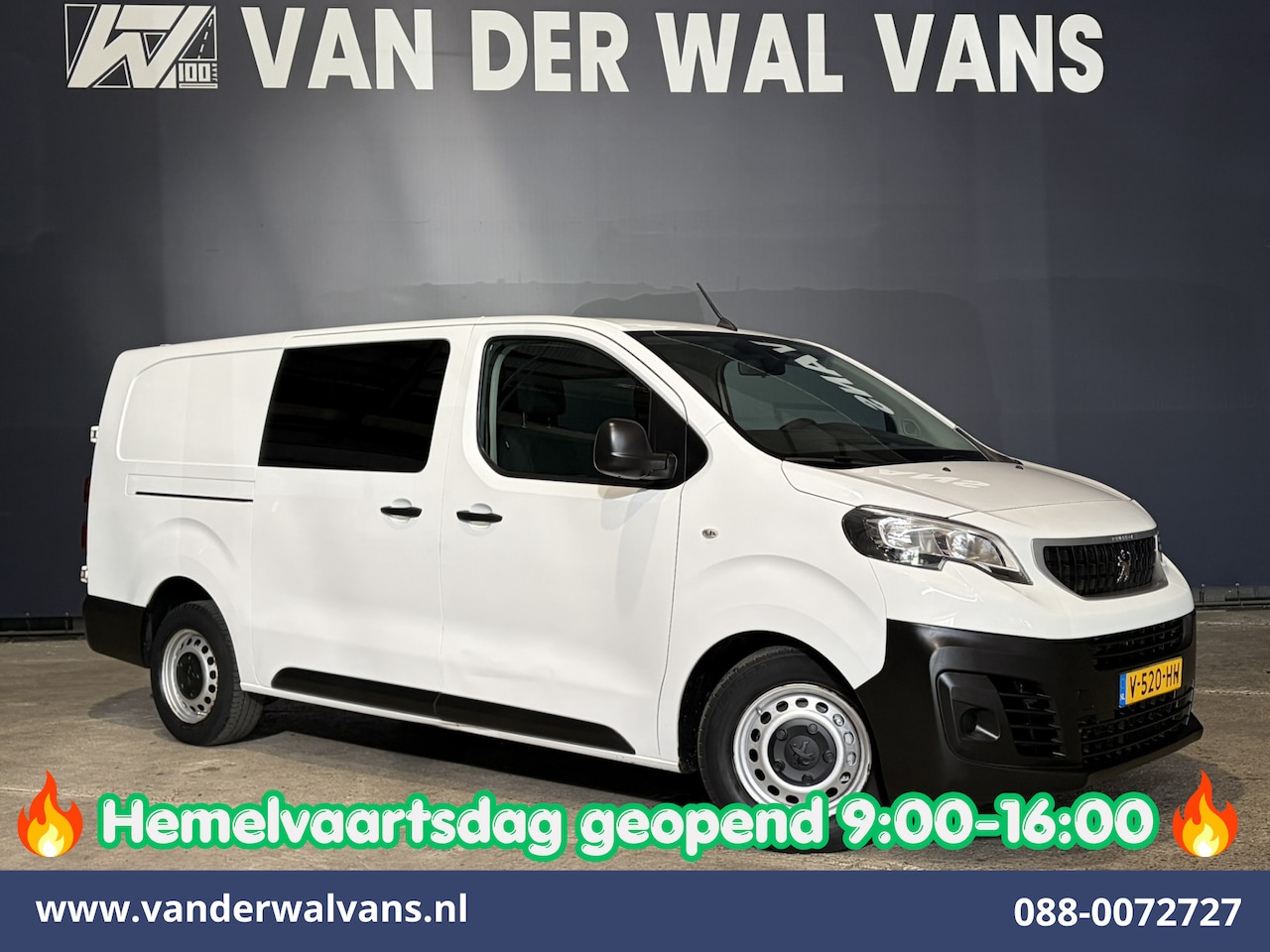 Peugeot Expert - 2.0 BlueHDI 123pk L3H1 Dubbele Cabine Euro6 Airco | 5-Zits | Navigatie | 2500kg Trekhaak C - AutoWereld.nl