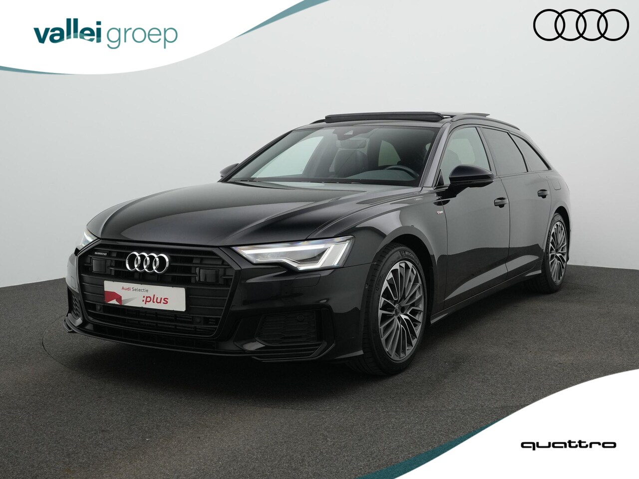 Audi A6 Avant - 50 TFSI e 299 pk Quattro S-Line | Panoramadak | Valcona leder | Geheugenstoel | Matrix LED - AutoWereld.nl