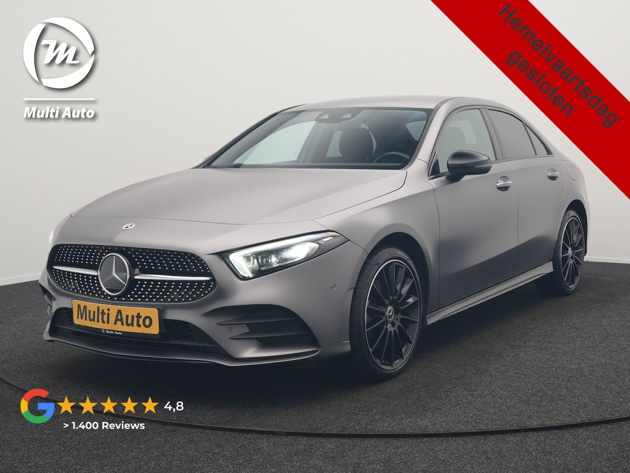 Mercedes-Benz A-klasse - 250 e **SONDERFARBE!** AMG Limited PHEV 218pk | Adaptive Cruise | Head Up | Multi Beam LED - AutoWereld.nl