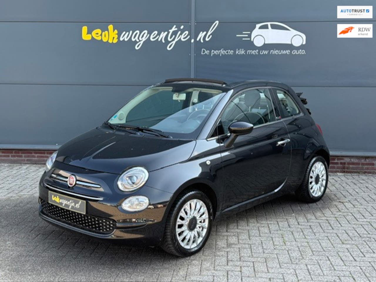 Fiat 500 C - 1.2 Lounge Cabrio Automaat *cruise *airco *p-sens - AutoWereld.nl