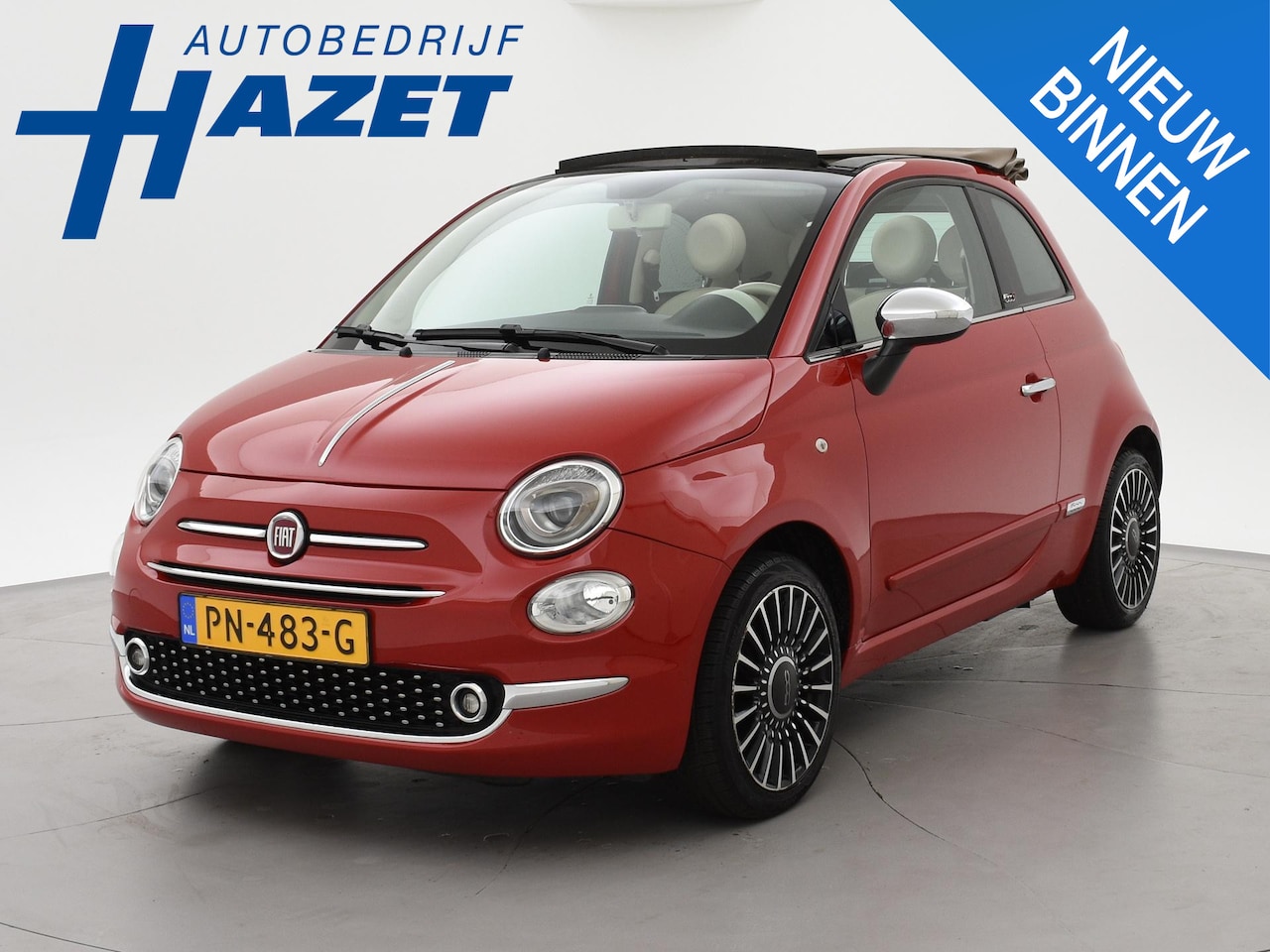 Fiat 500 C - 1.2 4-CIL LOUNGE + NAVIGATIE | 16 INCH | AIRCO | BLUETOOTH AUDIO - AutoWereld.nl