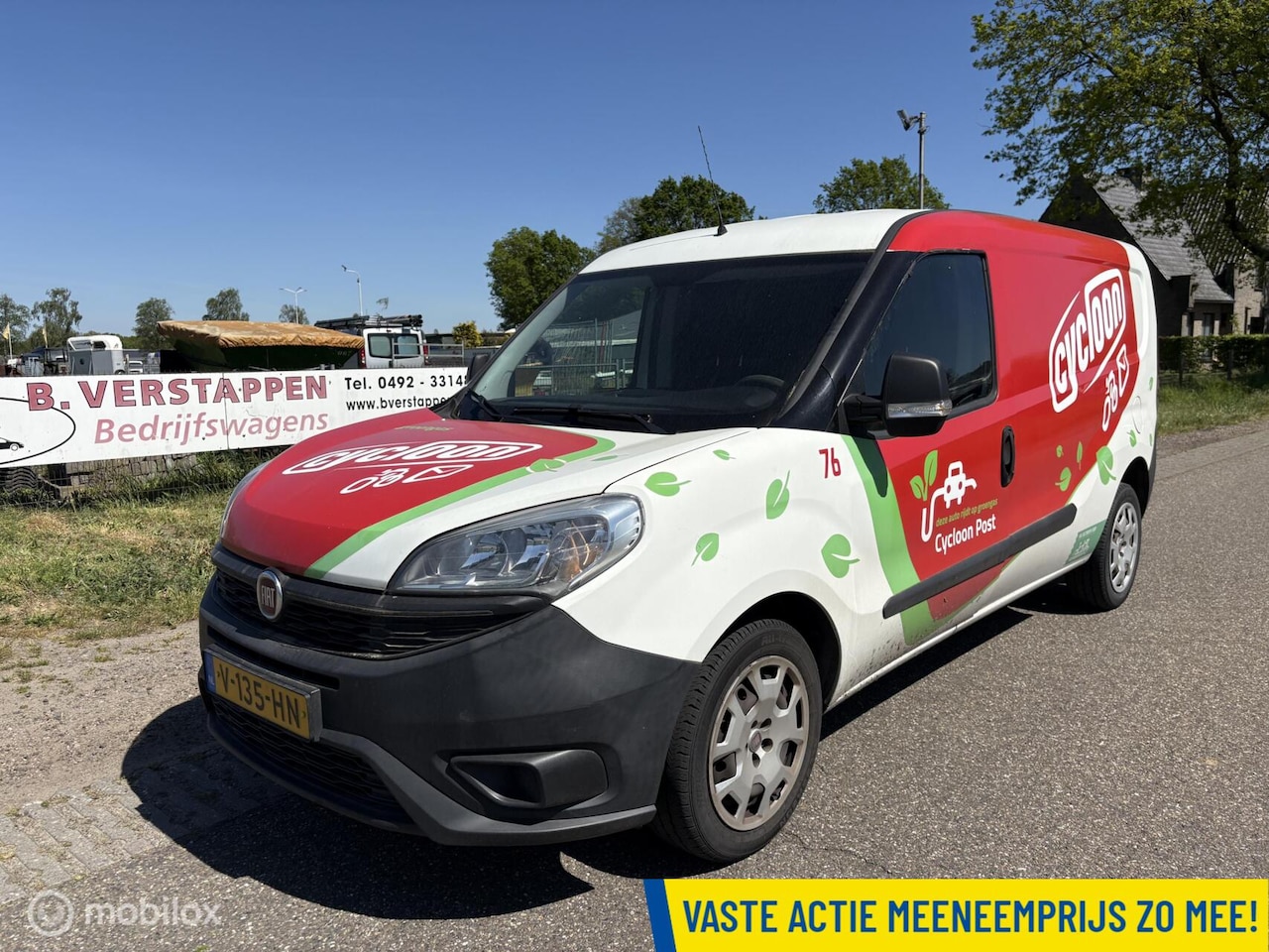 Fiat Doblò Cargo - 1.4 T-Jet L2H1 Maxi airco Benzine + CNG ZIE OMSCHRIJVING !! - AutoWereld.nl