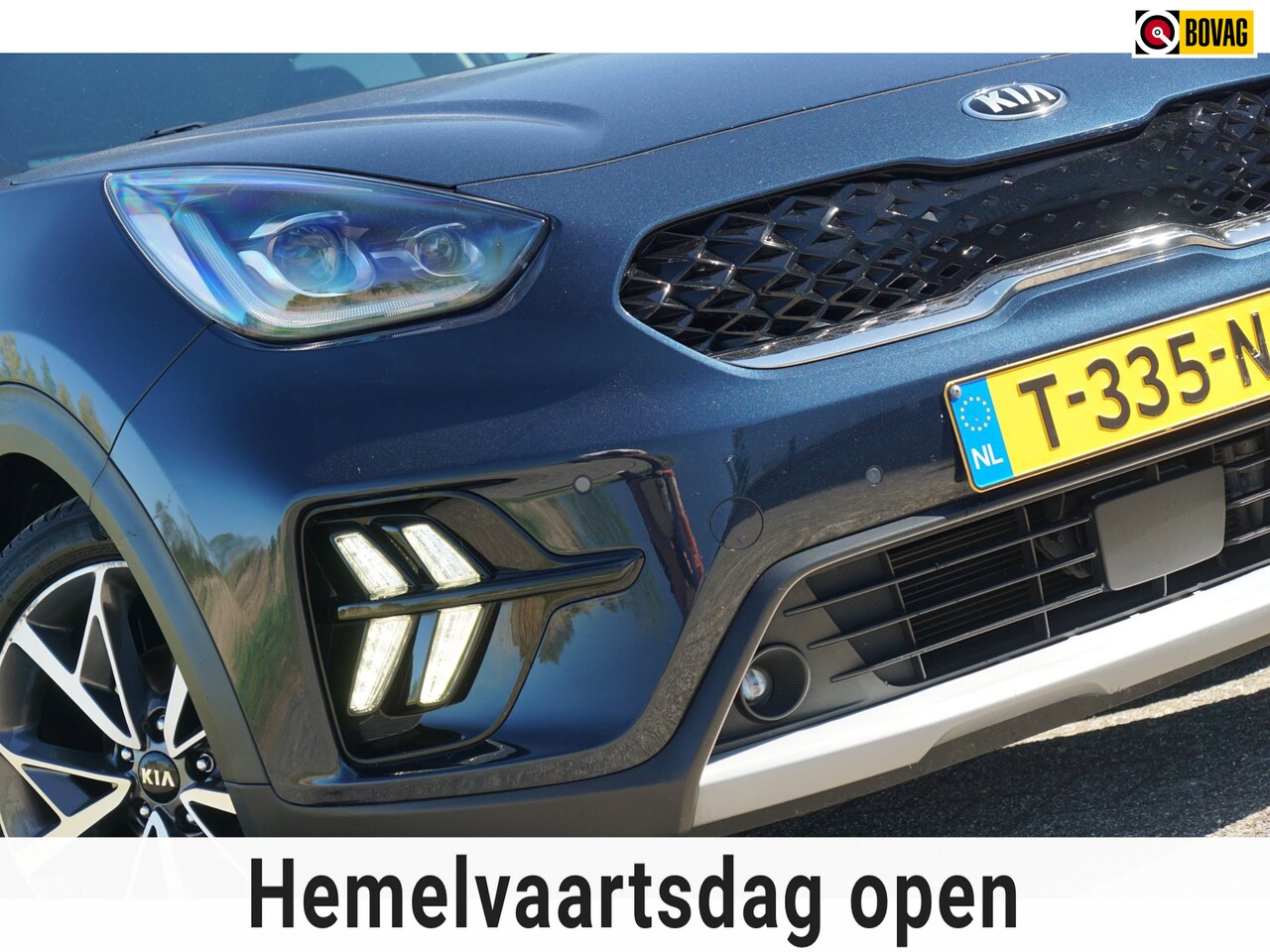 Kia Niro - 1.6 GDi Hybrid ExecutiveLine | Deep Cerulean Blue | Elek.stoelverstelling/Carplay - Fijne - AutoWereld.nl