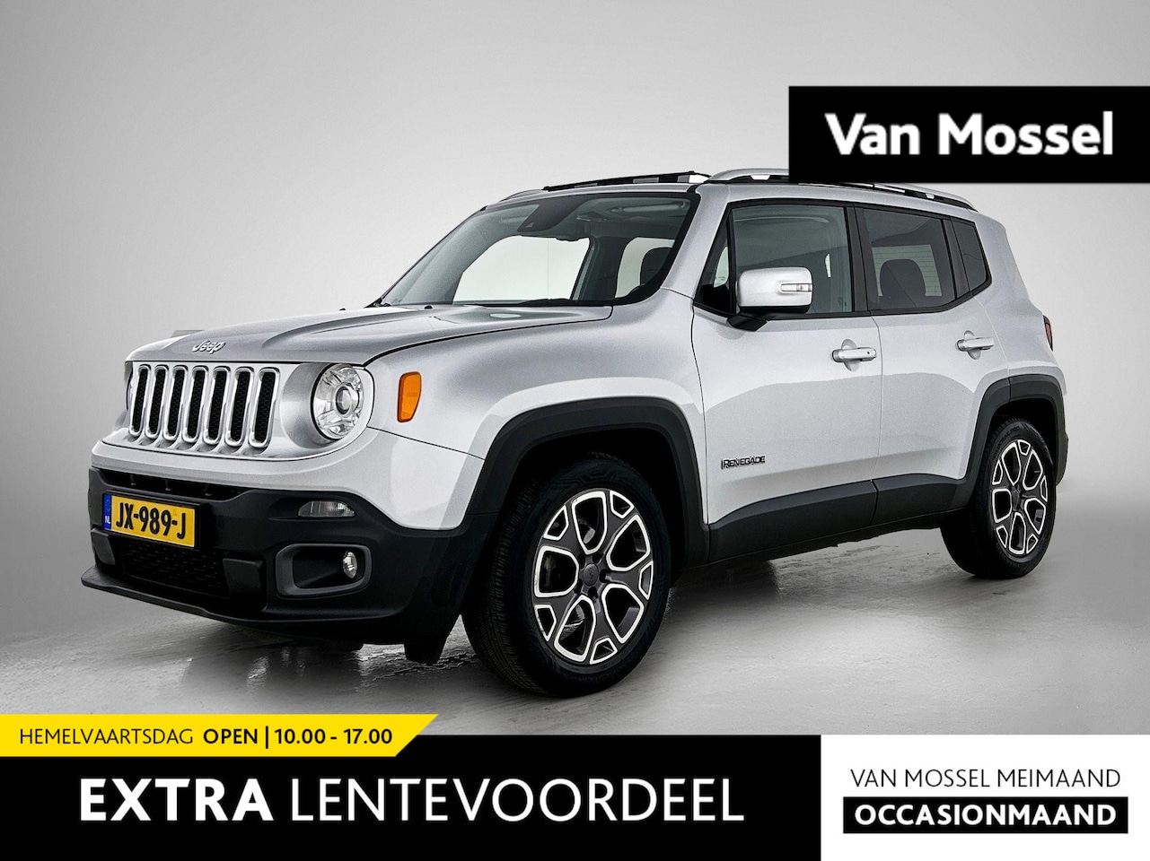 Jeep Renegade - 1.4 MultiAir Limited | 140pk | 59.000km! | Panoramadak | Stuur+Stoelverwarming | - AutoWereld.nl