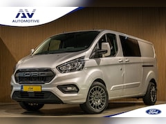 Ford Transit Custom - 300 2.0 TDCI 170 PK L2H1 Limited DC | Dubbel cabine | Lederen bekleding | 6-Zitter | Elek