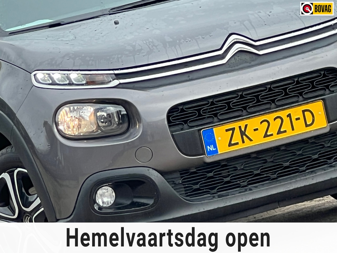 Citroën C3 - 1.2 PureTech S&S Feel Edition - Gris Shark/Noir - Carplay/Nav/Cruise - AutoWereld.nl