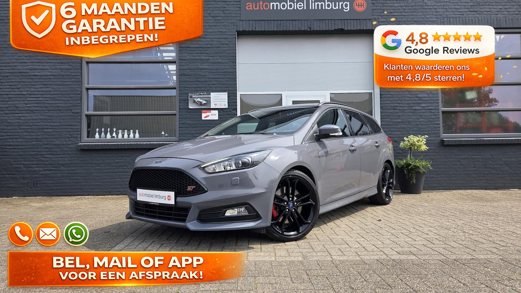 Ford Focus Wagon - 2.0 ST |  STEALTH | 19" | SONY PREMIUM | WINTERPAKKET | VOLLEDIGE HISTORIE AANTOONBAAR - AutoWereld.nl