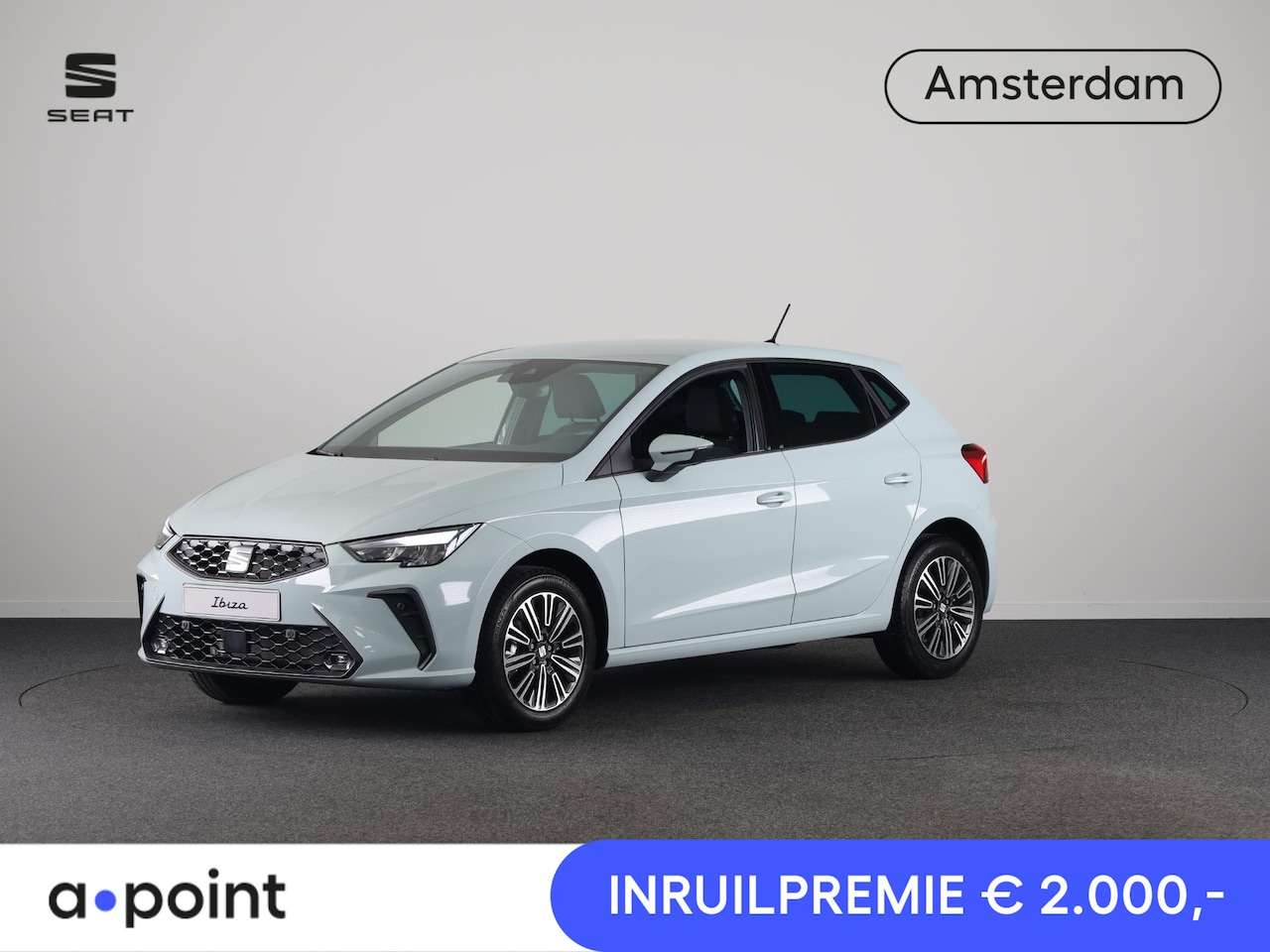SEAT Ibiza - Style Business Connect 1.0 EcoTSI 95 pk | Oniric Grey Metallic | Velgen 'Design Machined' - AutoWereld.nl