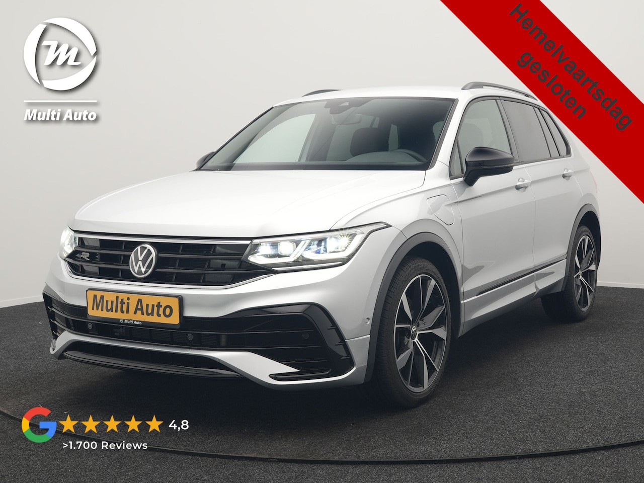 Volkswagen Tiguan - 1.4 TSI eHybrid R-Line PHEV 245pk Dealer O.H | Trekhaak Af Fabriek | Adaptive Cruise | IQ - AutoWereld.nl