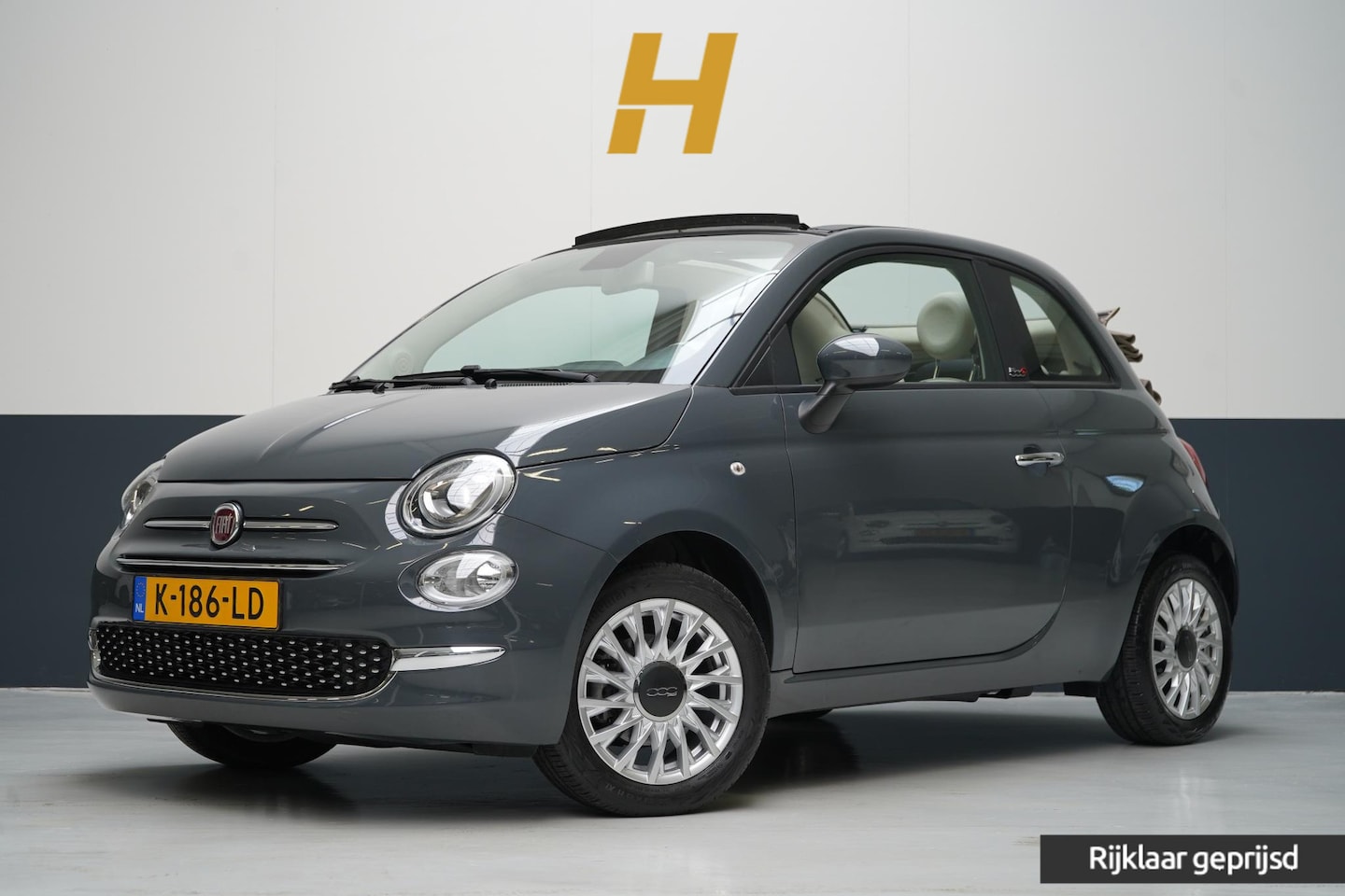 Fiat 500 C - 1.0 Hybrid Lounge | Apple Carplay | Airconditioning | Cruise control | Parkeersensoren - AutoWereld.nl