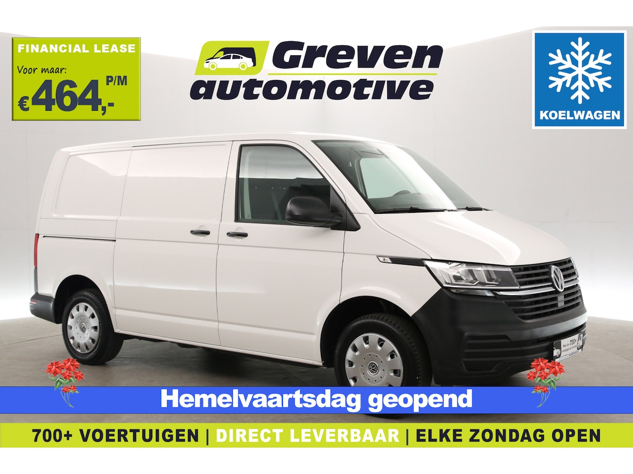 Volkswagen Transporter - 2.0 TDI L1H1 | Koelwagen 0° | Nachtkoeling | Airco | 3 Zits | Trekhaak | Koelauto - AutoWereld.nl