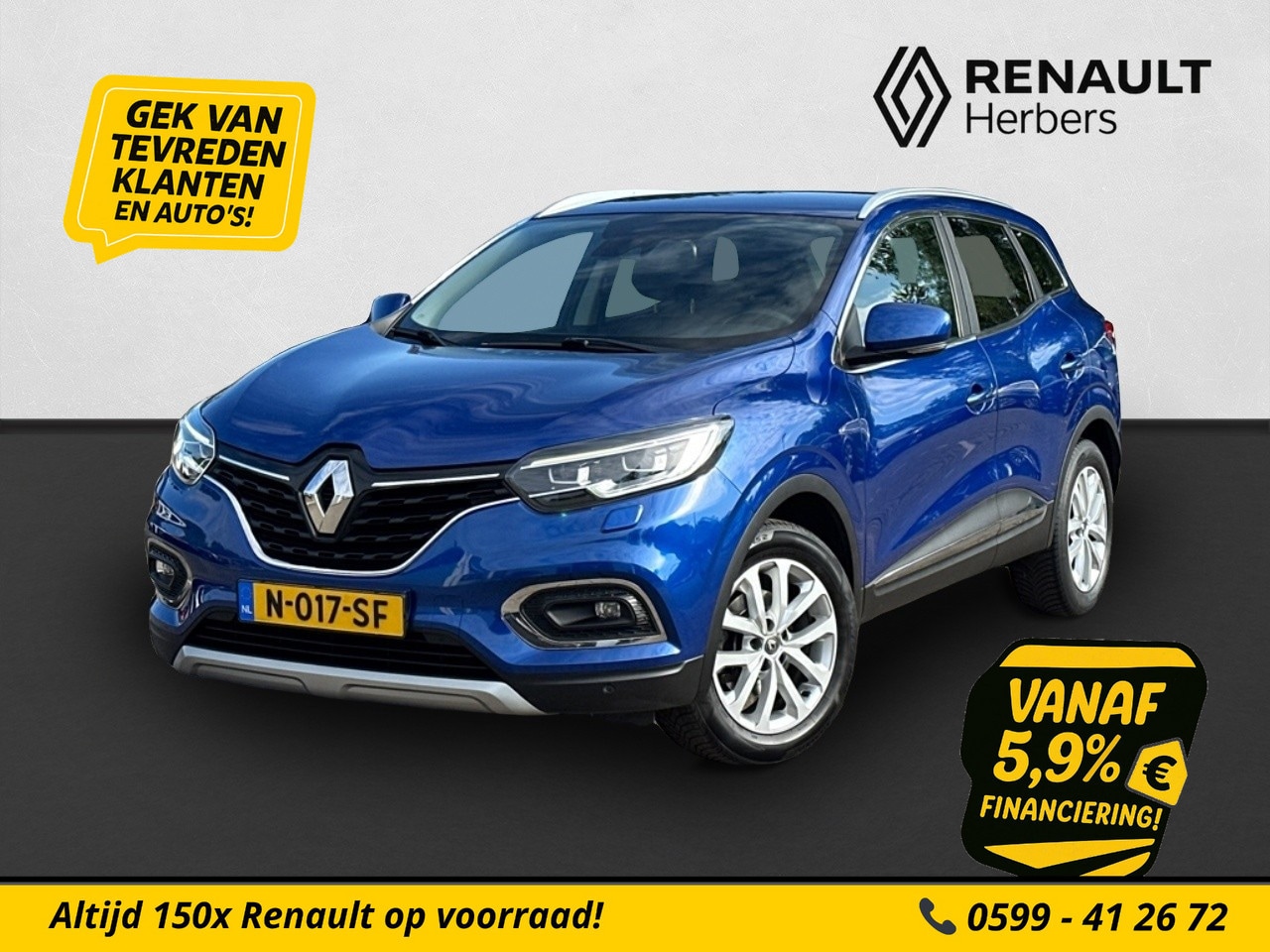 Renault Kadjar - 1.3 TCe Zen LPG / CAMERA / STOEL VERW. / TREKHAAK / ALL SEASON / NAVI - AutoWereld.nl