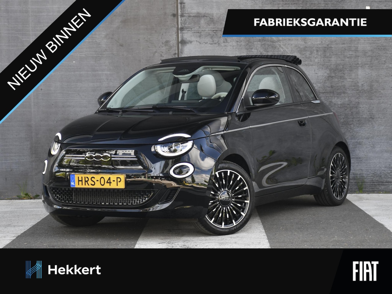Fiat 500 C - La Prima 42 kWh 118pk Automaat ADAPT. CC | 17''LM | PDC + CAM. | DODE HOEK | LEDER | APPLE - AutoWereld.nl