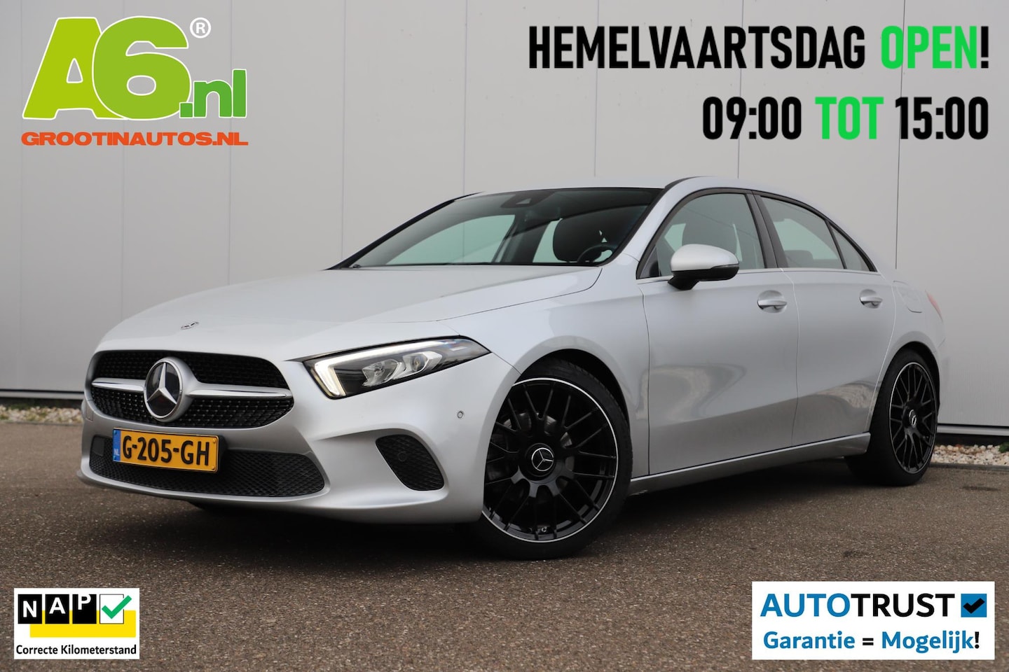 Mercedes-Benz A-klasse - 200 Business Solution Automaat Half Leder Full LED Sportstoelen Widescreen Carplay Android - AutoWereld.nl