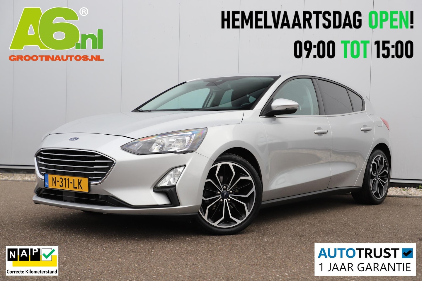 Ford Focus - 1.0 EcoBoost Hybrid Trend Edition Business 125PK Navigatie Achteruitrijcamera Carplay Andr - AutoWereld.nl