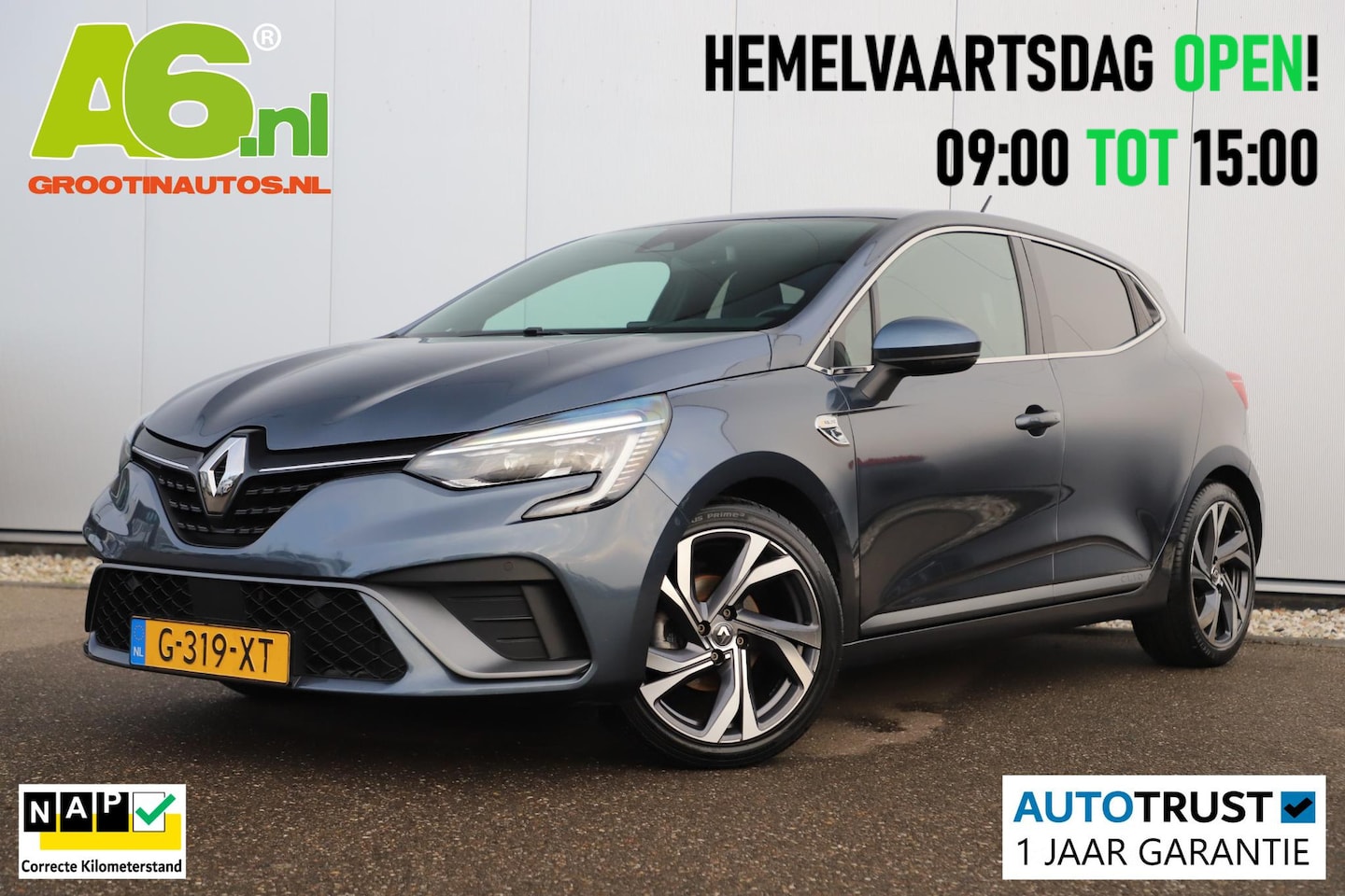 Renault Clio - 1.0 TCe R.S. Line Trekhaak 17 inch LMV BOSE Groot Navigatie Achteruitrijcamera Carplay And - AutoWereld.nl