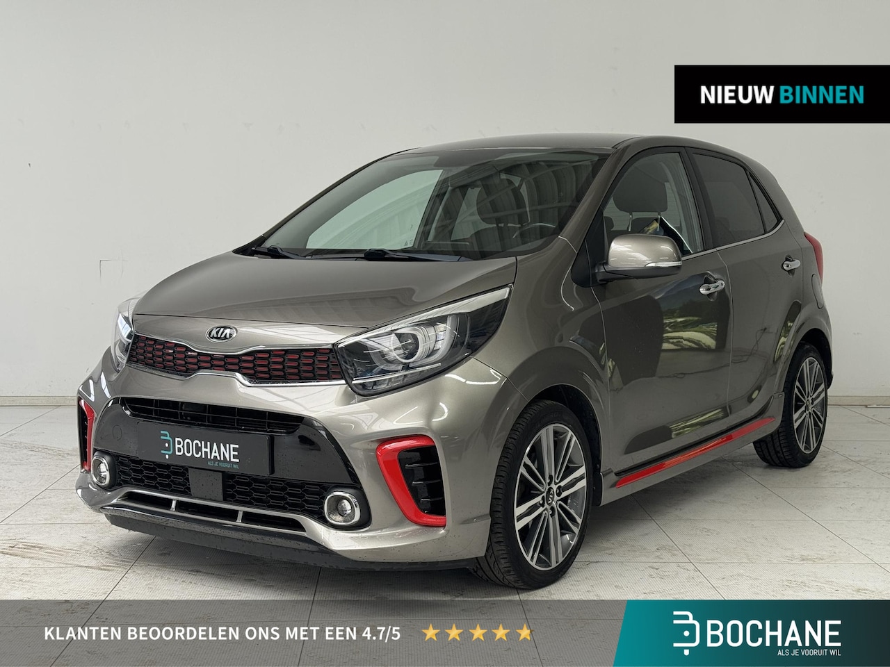 Kia Picanto - 1.0 T-GDI GT-Line | Navigatie | Camera | Lichtmetalen Velgen 16" | - AutoWereld.nl