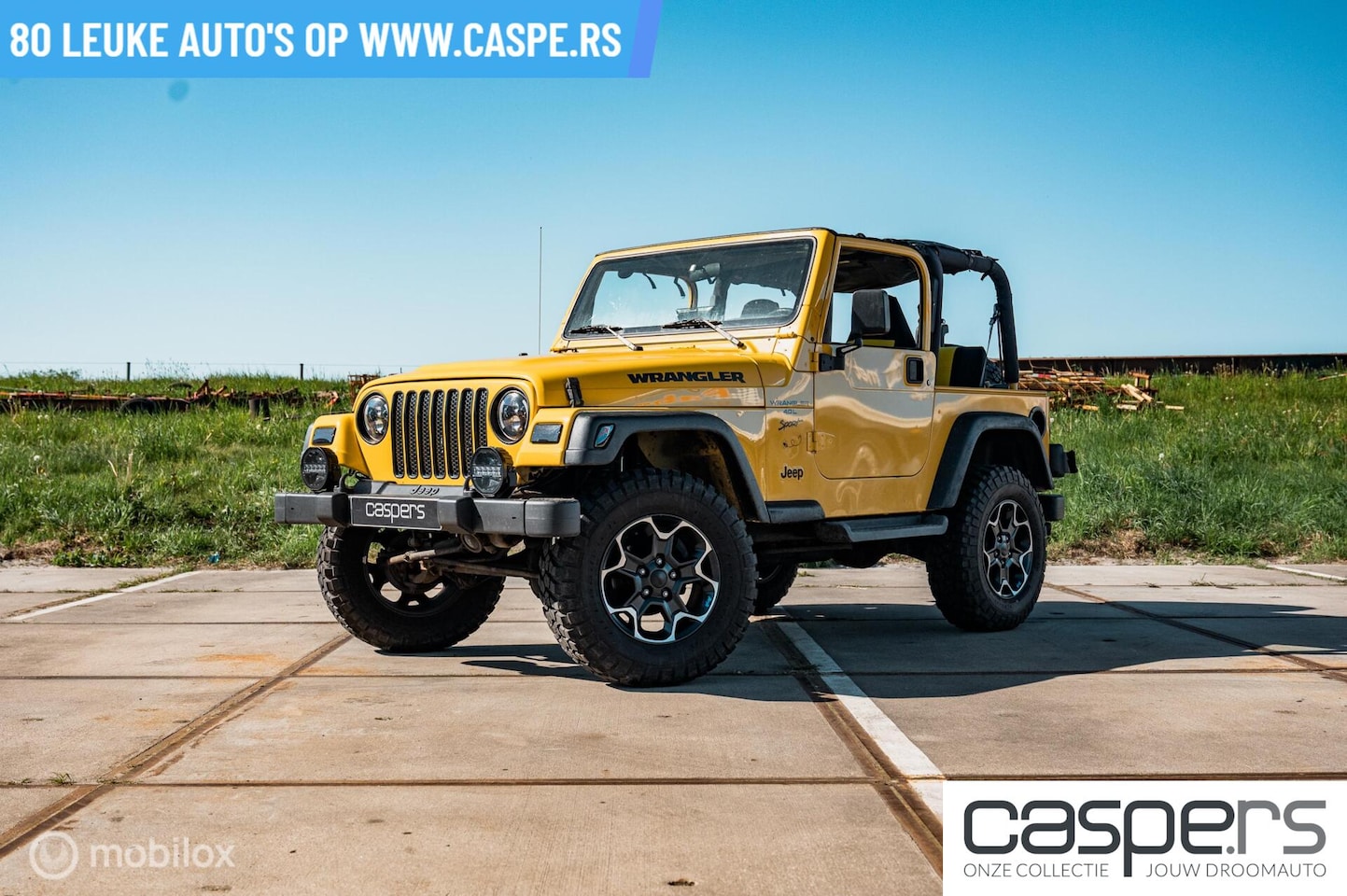 Jeep Wrangler - 4.0i Hardtop Sport | LED | CarPlay | Lift-kit - AutoWereld.nl