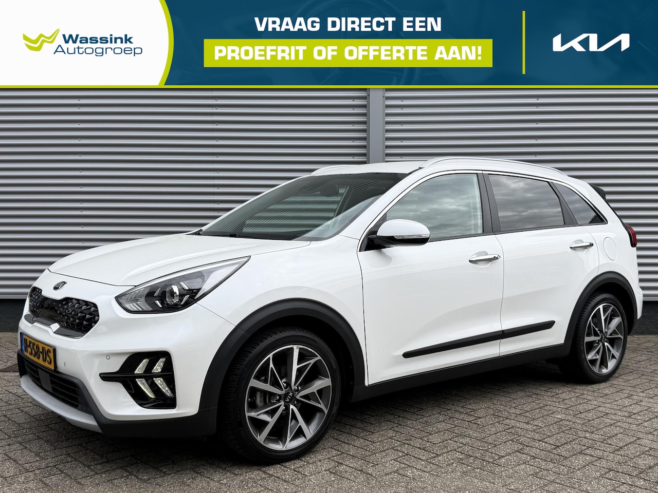 Kia Niro - 1.6 GDi Hybrid DynamicPlusLine Leder | Stoel-Stuurverwarming | Dodehoek - AutoWereld.nl