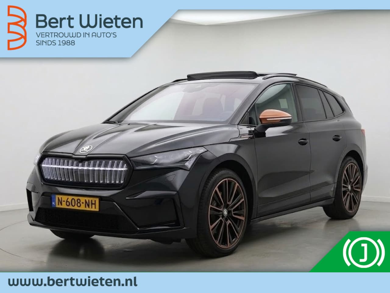 Skoda Enyaq iV - 80 Founders Edition Black Tech Comfort Plus | Trekhaak | Panoram - AutoWereld.nl