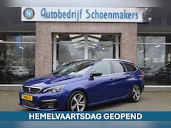 Peugeot 308 SW - 1.2 PureTech GT-line PANO STOELVERW/MASSAGE CARPLAY HALFLEER 2xPDC ZWARTE-HEMEL CRUISE STU