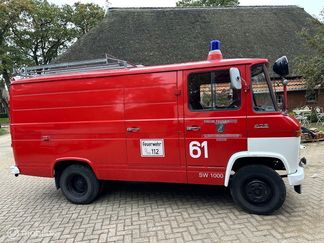 Mercedes-Benz 408 - Wegenbelasting vrij 1975 Brandweer Camper - AutoWereld.nl