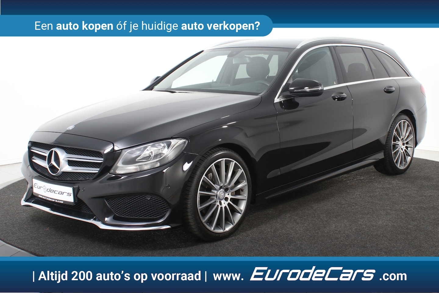 Mercedes-Benz C-klasse Estate - 180 AMG Line *Leer*2x AMG*Navigatie*Stoelverwarming* - AutoWereld.nl