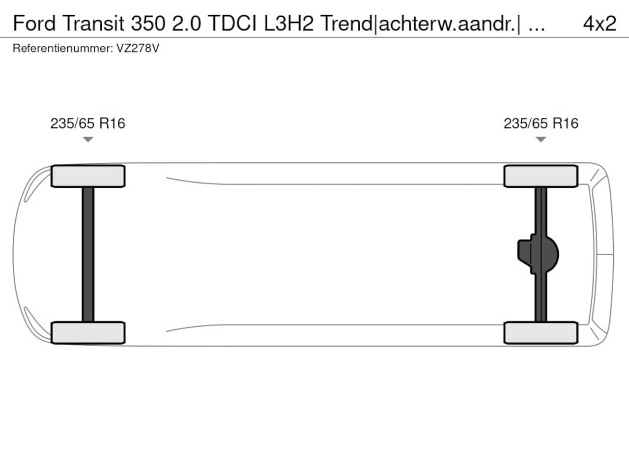 Ford Transit - 350 2.0 TDCI L3H2 Trend|achterw.aandr.| SUPER nette Bus | Deuren , trekhaak| - AutoWereld.nl