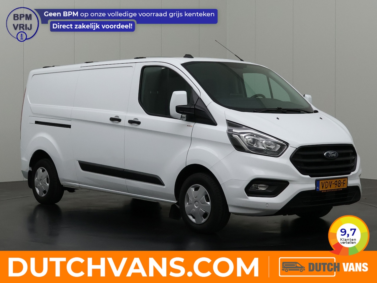 Ford Transit Custom - 2.0TDCI Lang | Dakdraagsysteem | | Navigatie | Multimedia | Airco | Cruise | 3-Zits | Beti - AutoWereld.nl