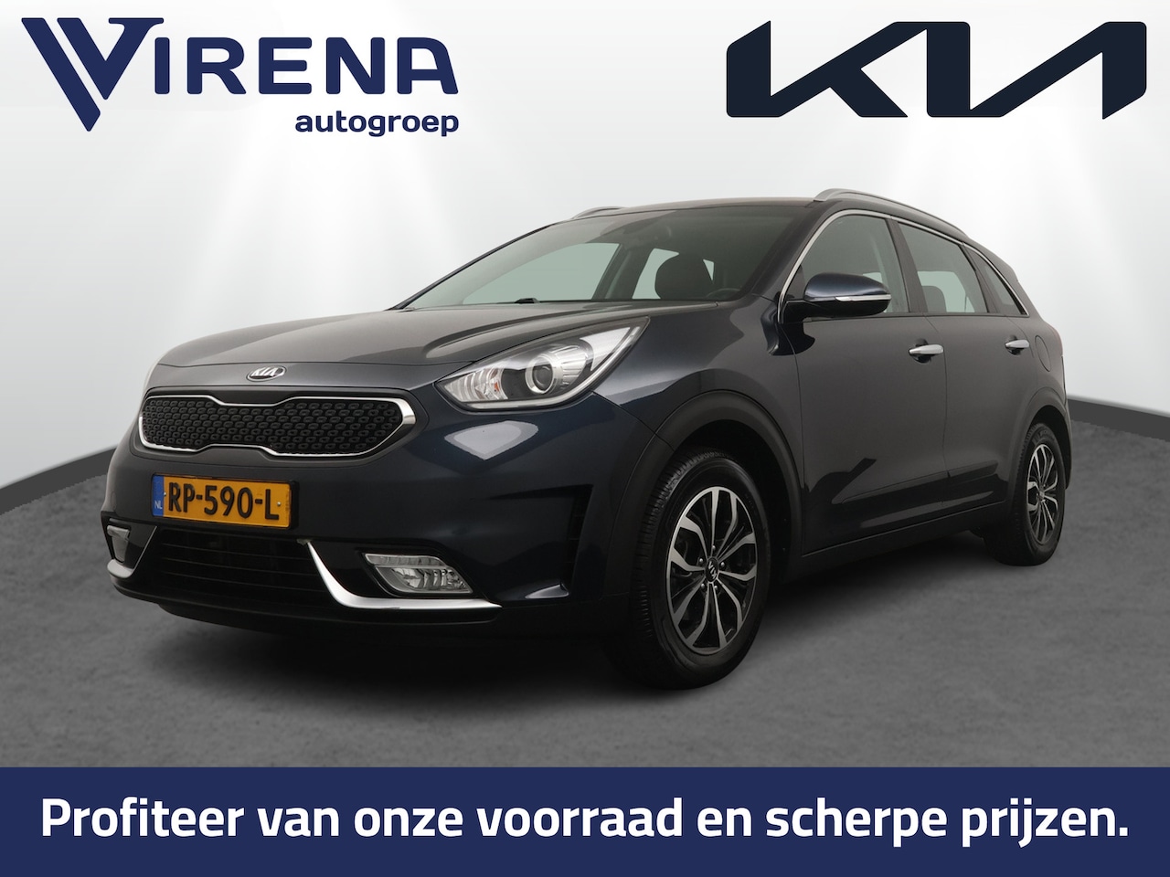 Kia Niro - 1.6 GDi Hybrid DynamicLine - Cruise Control - Lichtmetalen Velgen - Navigatie - Climate Co - AutoWereld.nl