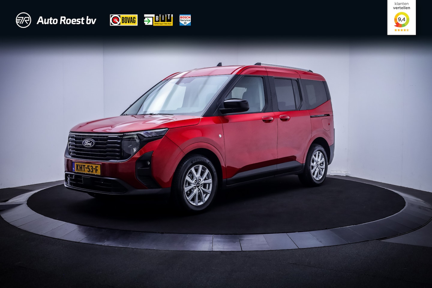 Ford Tourneo Courier - 1.0 5Pers Titanium LED | CAMERA | CARPLAY | STUUR+STOELVERW | CLIMA | CRUISE | TREKHAAK | - AutoWereld.nl