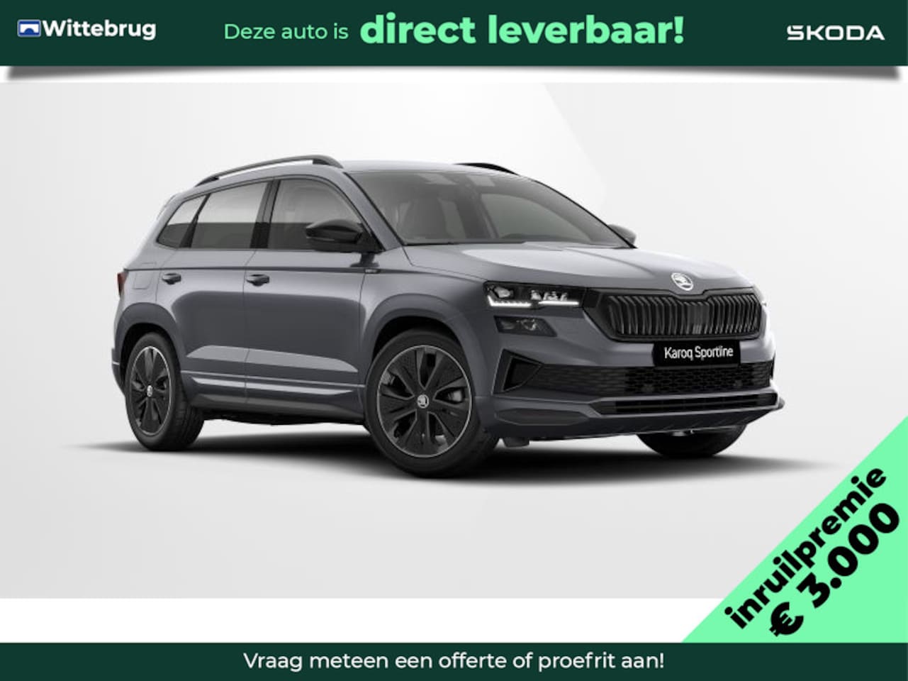 Skoda Karoq - 1.5 TSI ACT Sportline Business 3.000,- inruilpremie / 19'' velgen / Navigatiepakket / Pano - AutoWereld.nl