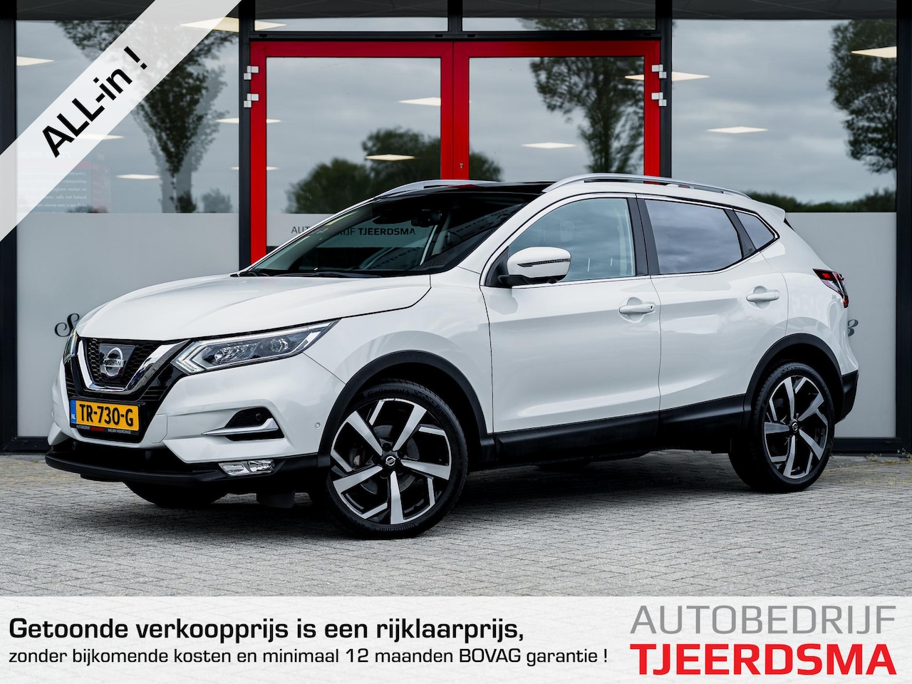 Nissan Qashqai - 1.2 Tekna | 1e Eigenaar | Trekhaak | Bose HiFi Audio | Parelmoer White | Panoramadak | Sto - AutoWereld.nl
